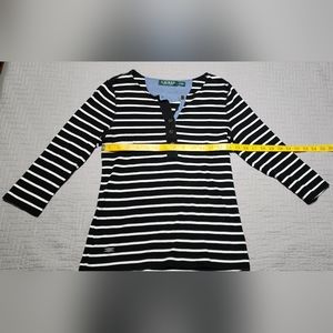 3/4 Sleeve striped blouse